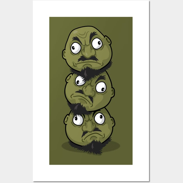 Kashira (Three Heads) Wall Art by Pufahl